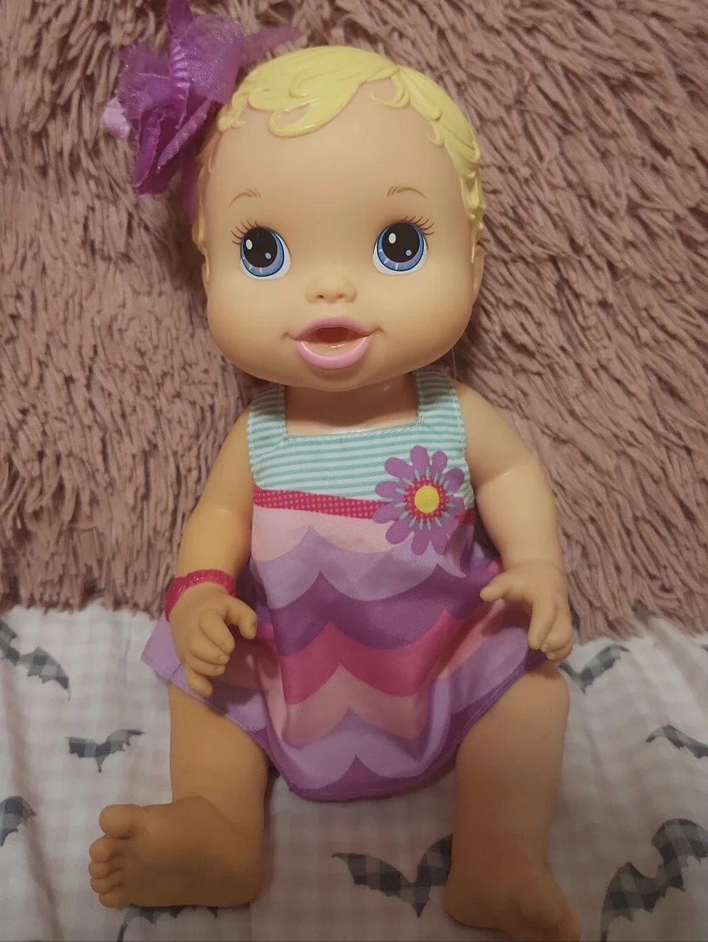 2012 Baby Alive Bitsy Burpsy Doll Original Dress Hasbro